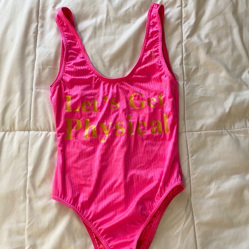 “Let’s Get Physical” Body Suit. Size S.
